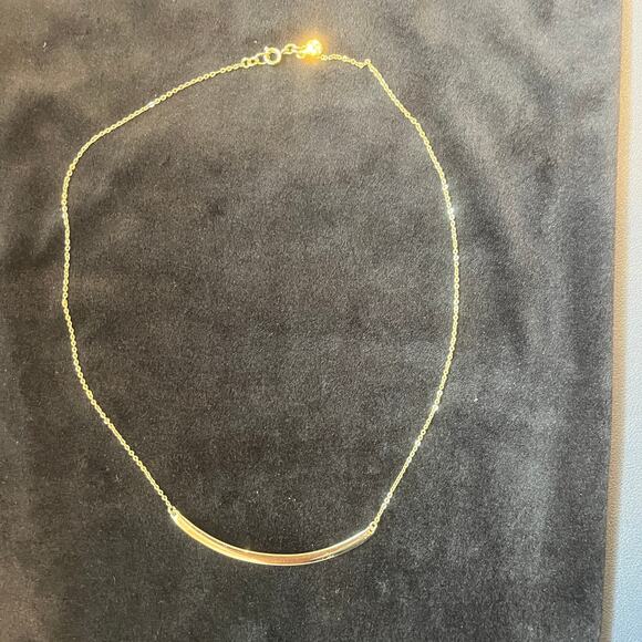 Ann Taylor Loft 16" Elliptical Gold Bar Necklace - Picture 6 of 6